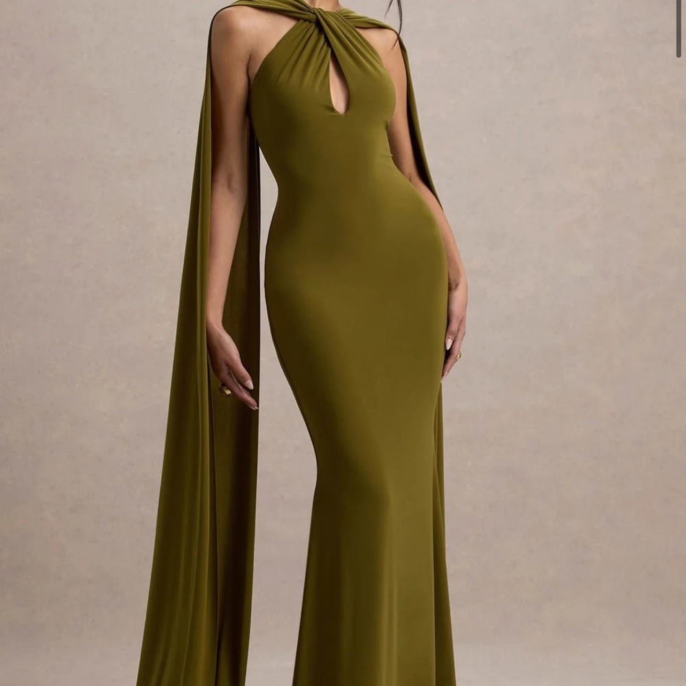 Club L London Olive Maxi Dress